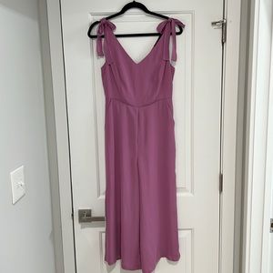 Romeo & Juliet Couture purple cropped jumpsuit